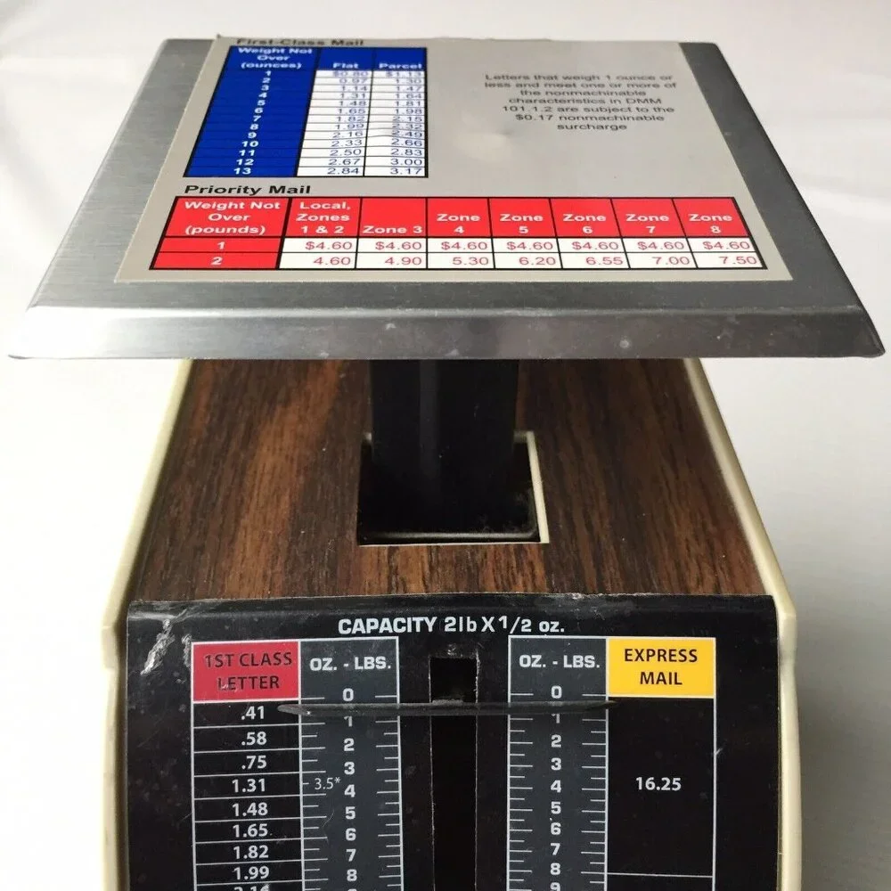 Pelouze Non Digital Postal Mailing Shipping Scale 2007 Model X2 USA Made Works